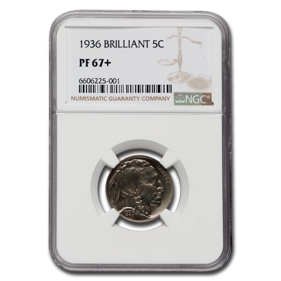 Buy 1936 Buffalo Nickel PF-67+ Brilliant | APMEX