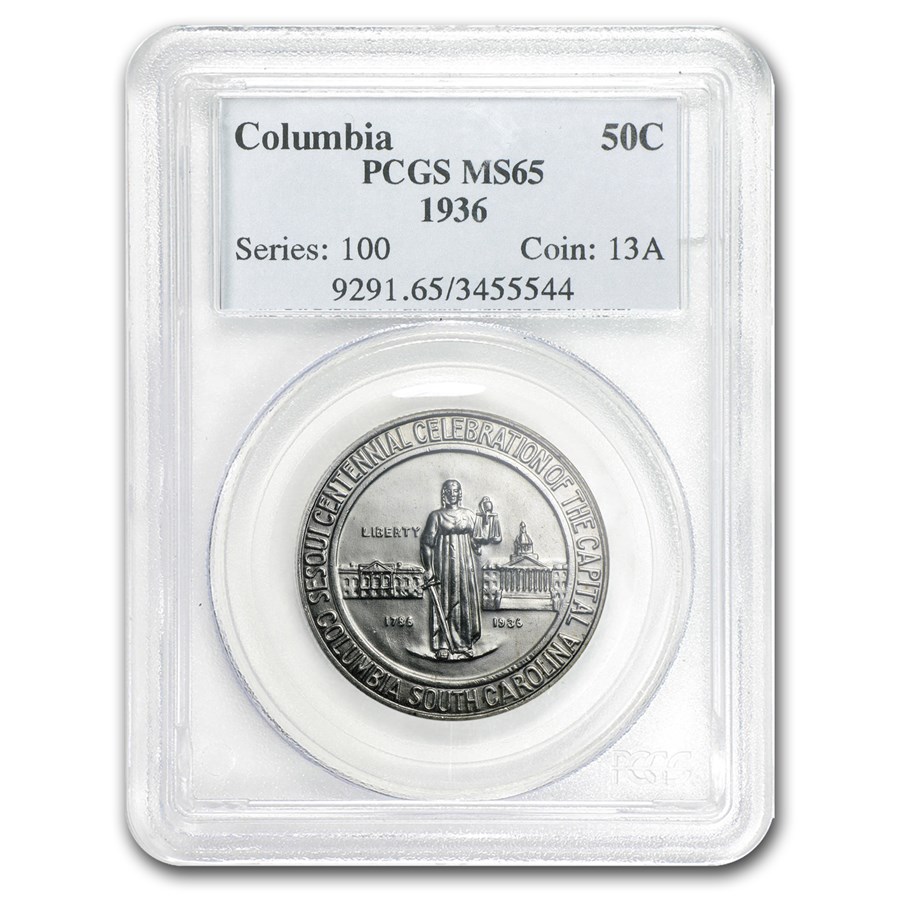 1936 Columbia, S.C. Commemorative Half Dollar MS-65 PCGS