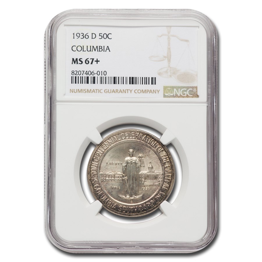 1936-D Columbia, SC Commemorative Half Dollar MS-67+ NGC