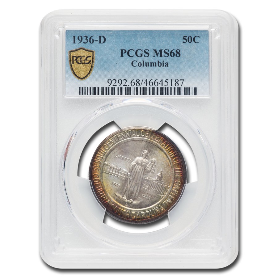 1936-D Columbia, SC Half Dollar MS-68 PCGS