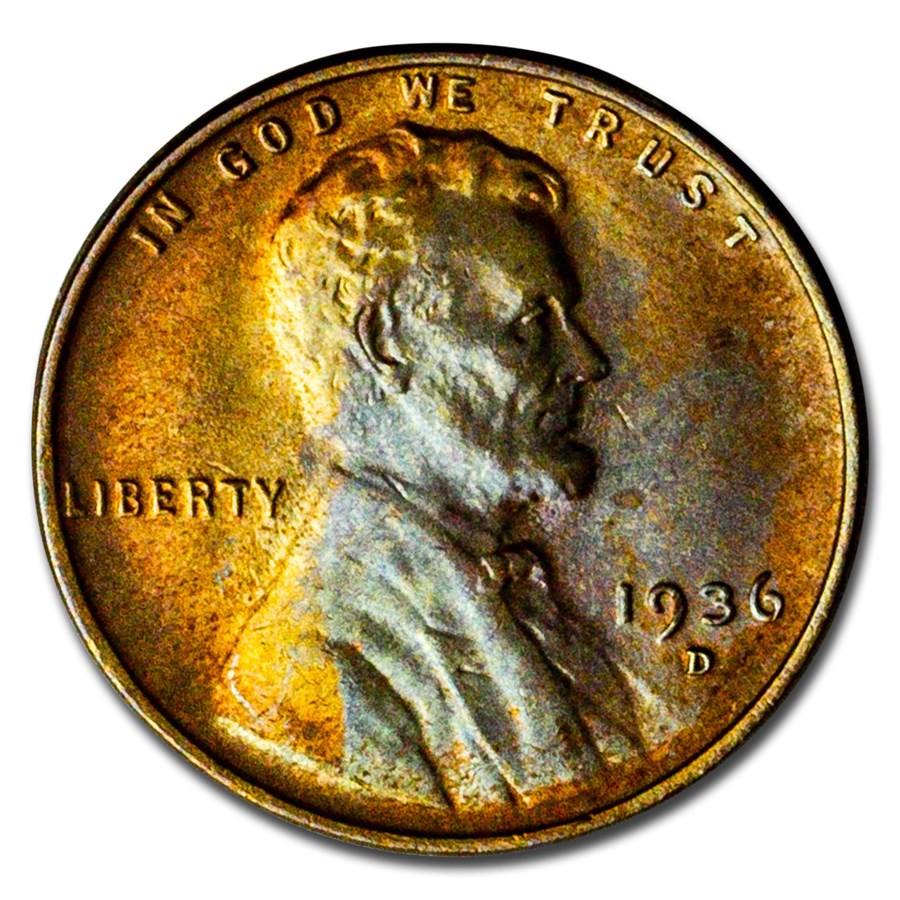 1936-D Lincoln Cent BU (Brown)