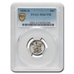 1936-D Mercury Dime MS-67 PCGS (FB)