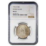 1936-D Rhode Island Commemorative Half Dollar MS-67 NGC