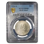 1936-D Rhode Island Half Dollar MS-66 PCGS