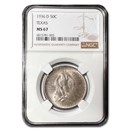 1936-D Texas Centennial Commemorative Half Dollar MS-67 NGC