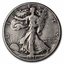 1936-D Walking Liberty Half Dollar VG/VF