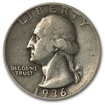 1936-D Washington Quarter VF