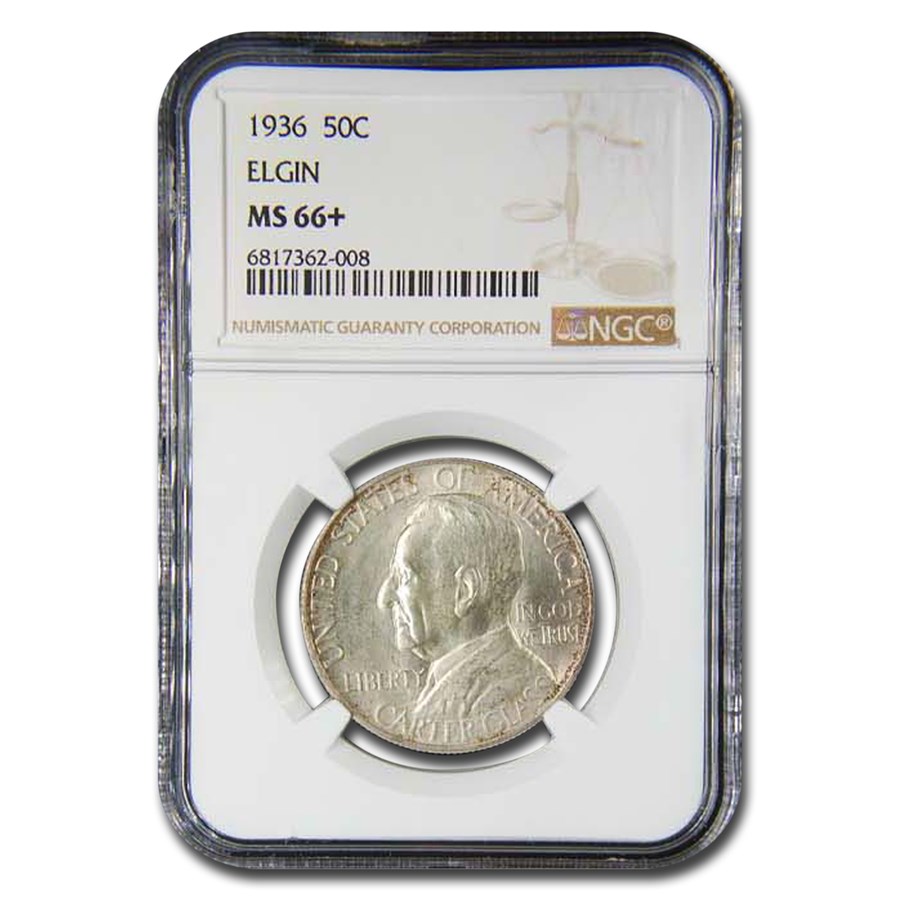 1936 Elgin, Illinois Centennial Half Dollar MS-66+ NGC