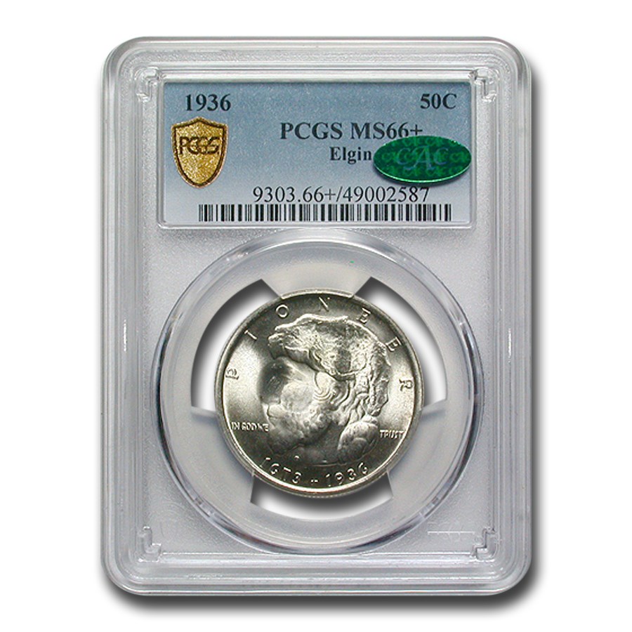 1936 Elgin, Illinois Centennial Half MS-66+ PCGS CAC