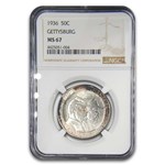 1936 Gettysburg Half Dollar Commem MS-67 NGC