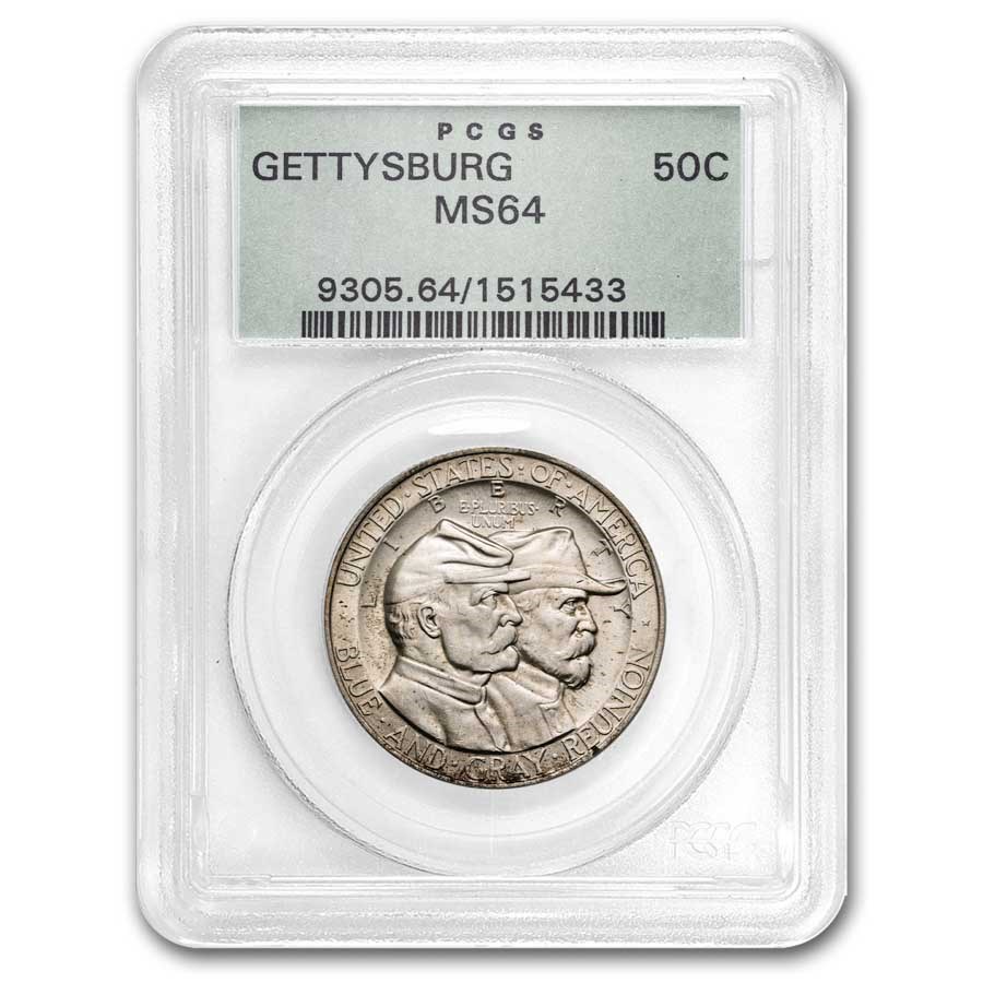 1936 Gettysburg Half Dollar MS-64 PCGS