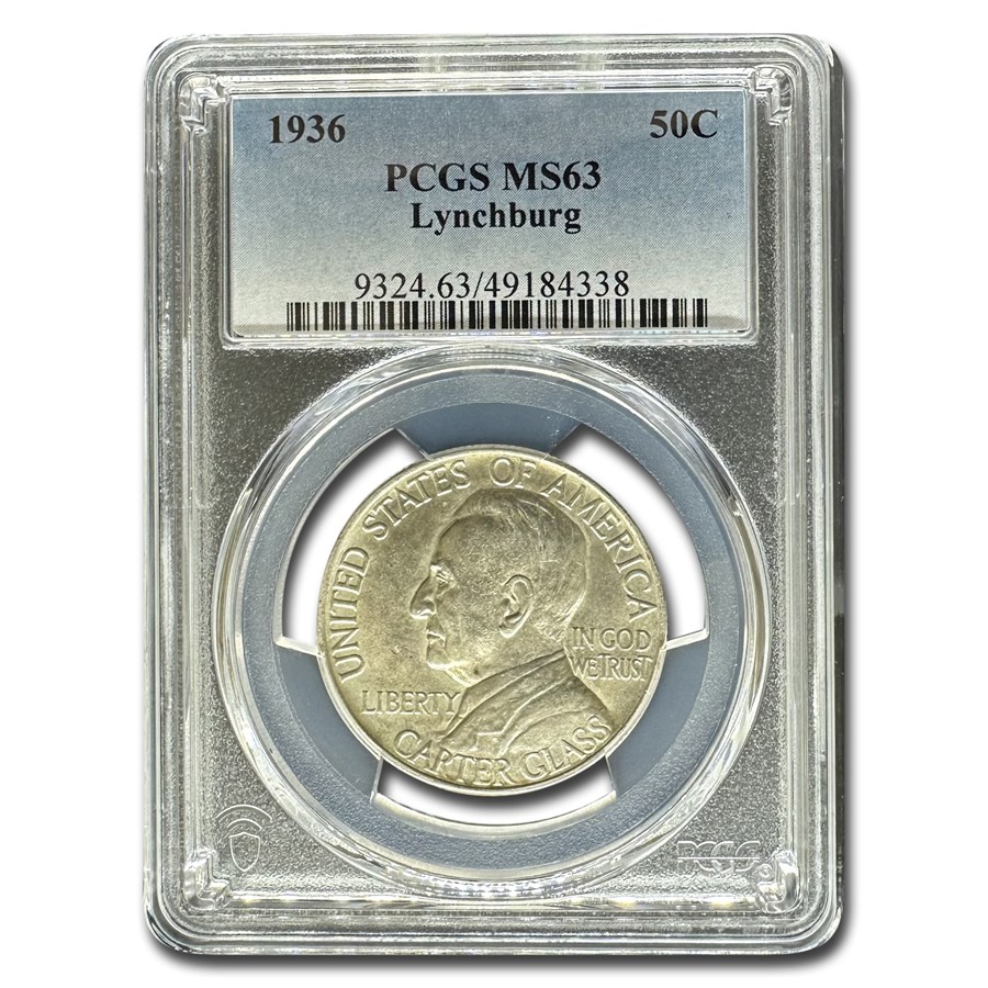 1936 Lynchburg Sesquicentennial Half MS-63 PCGS