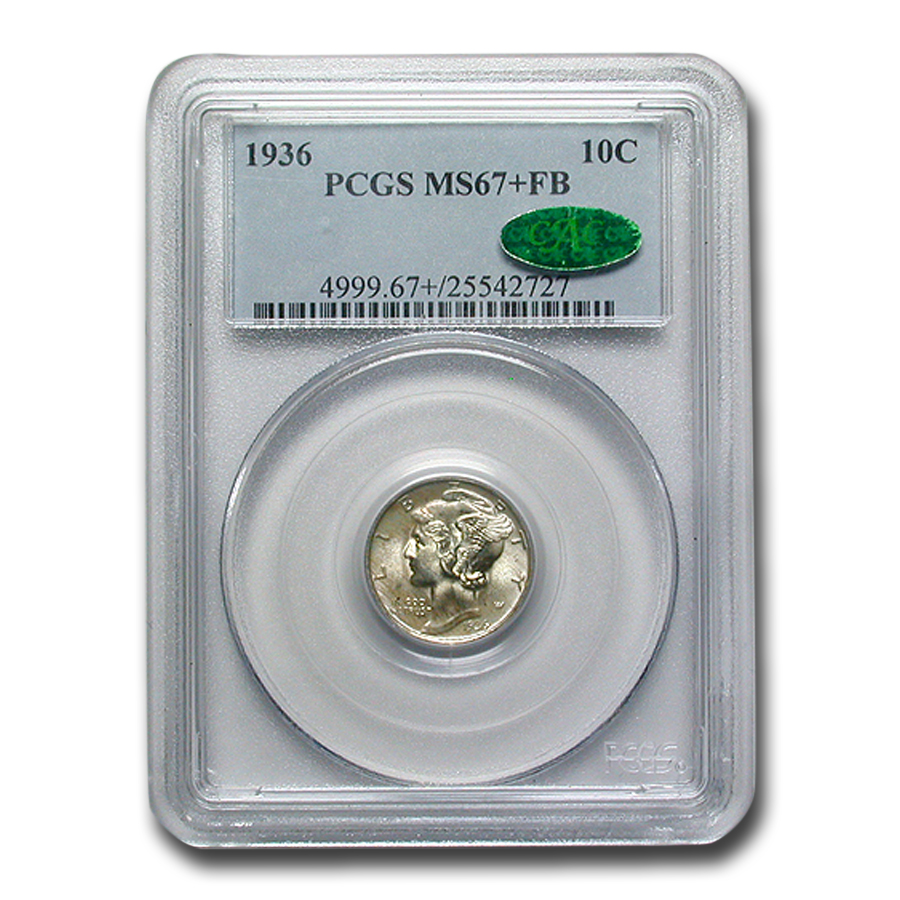 Buy 1936 Mercury Dime MS-67+ PCGS CAC (FB) | APMEX