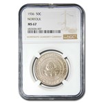 1936 Norfolk, VA Half Dollar Commem MS-67 NGC