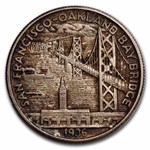 1936-S Bay Bridge Commemorative Half BU (Toned)