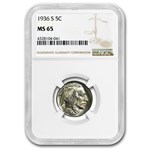 1936-S Buffalo Nickel MS-65 NGC