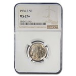 1936-S Buffalo Nickel MS-67+ NGC