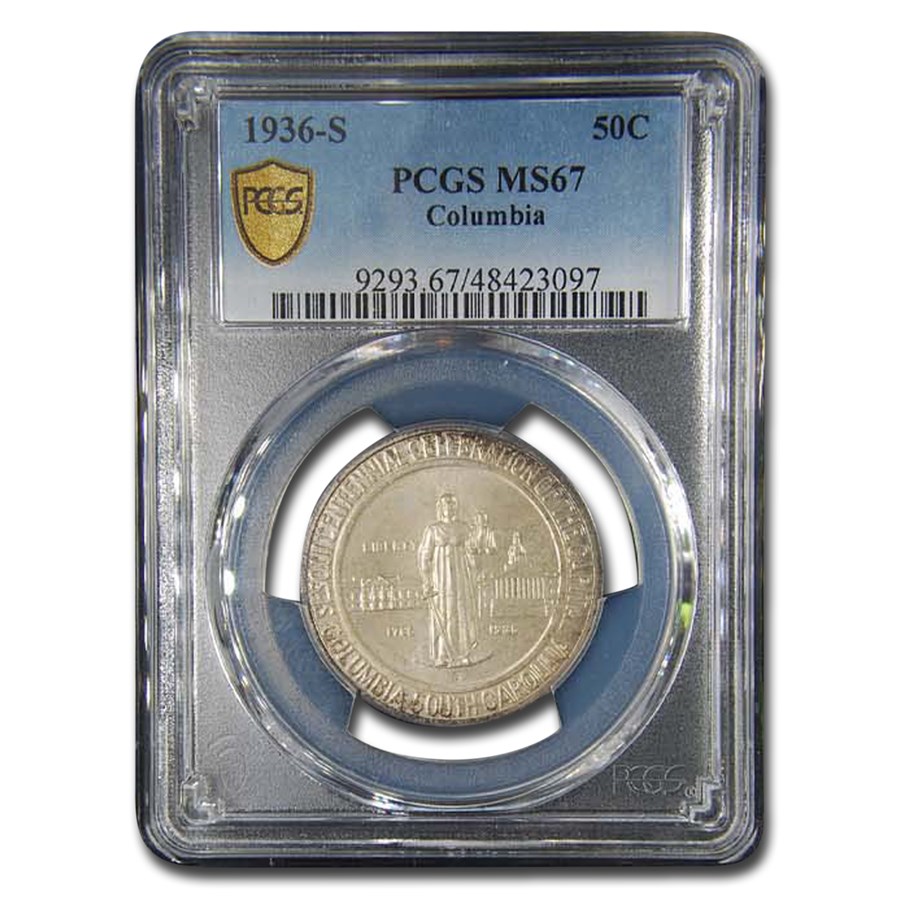 1936-S Columbia, SC Half Dollar MS-67 PCGS