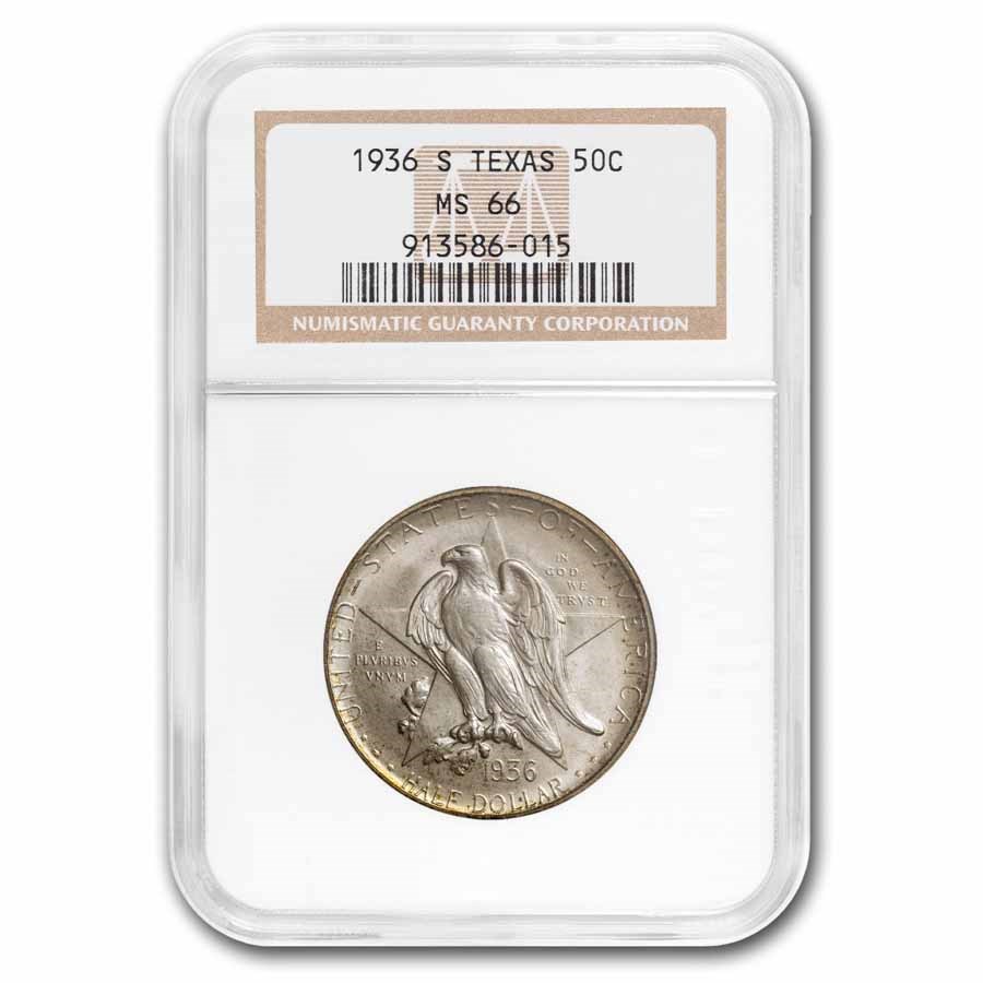 1936-S Texas Centennial Commemorative Half Dollar MS-66 NGC