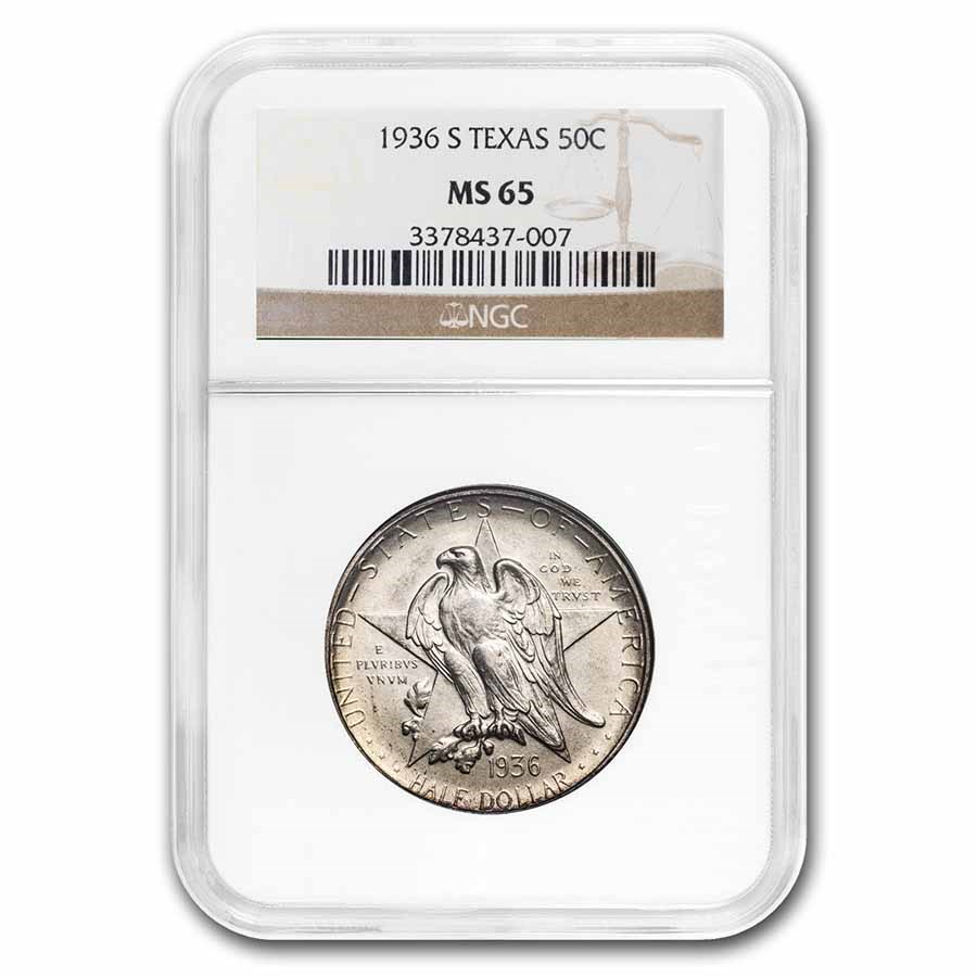 1936-S Texas Centennial Half Dollar MS-65 NGC