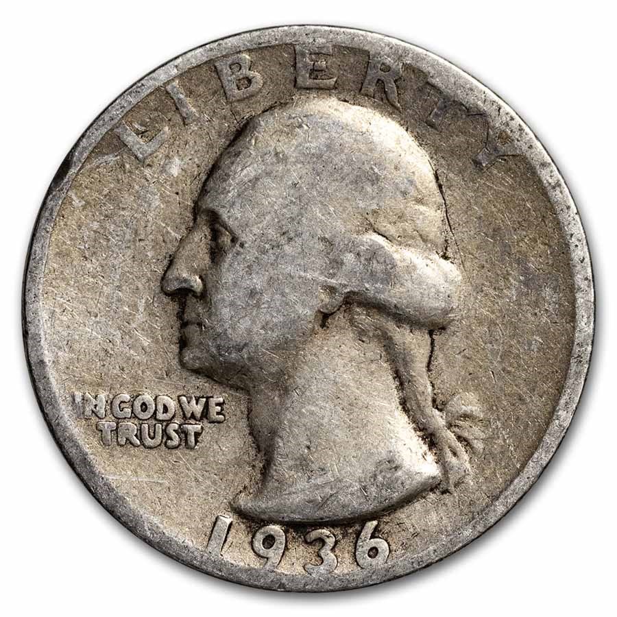 1936-S Washington Quarter Good/Fine