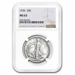 1936 Walking Liberty Half Dollar MS-63 NGC