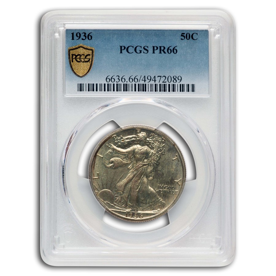 1936 Walking Liberty Half Dollar PR-66 PCGS