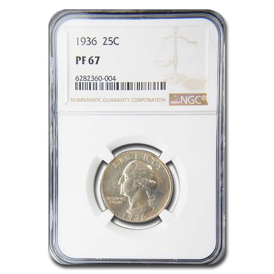 1936 Washington Quarter PF-67 NGC