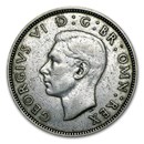 1937-1946 Great Britain Silver Florin George VI Avg Circ