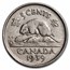 1937-1952 Canada 5 Cents George VI Avg Circ