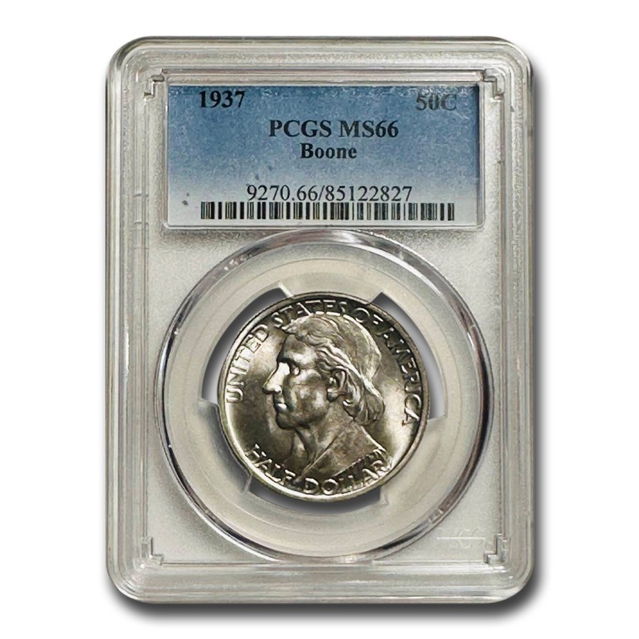 1937 Boone Commemorative Half Dollar MS-66 PCGS