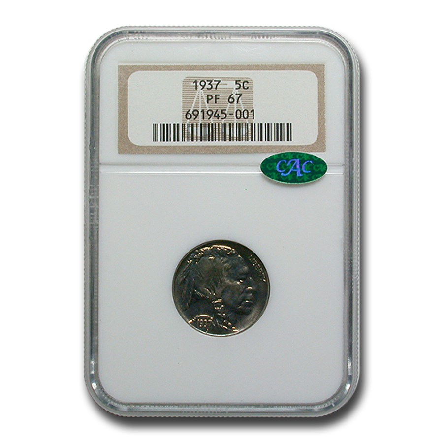 1937 Buffalo Nickel PF-67 NGC CAC