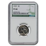 1937 Buffalo Nickel PF-68 NGC (Green Label)