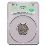 1937-D 3-Legged Buffalo Nickel Fine-12 CACG