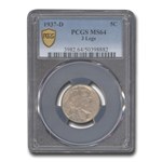 1937-D 3 Legged Buffalo Nickel MS-64 PCGS