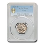 1937-D 3 Legged Buffalo Nickel MS-66 PCGS