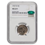 1937-D Buffalo Nickel MS-67+ NGC CAC