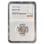 1937-D Mercury Dime MS-67+ NGC (FB)