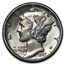 1937 Mercury Dime BU