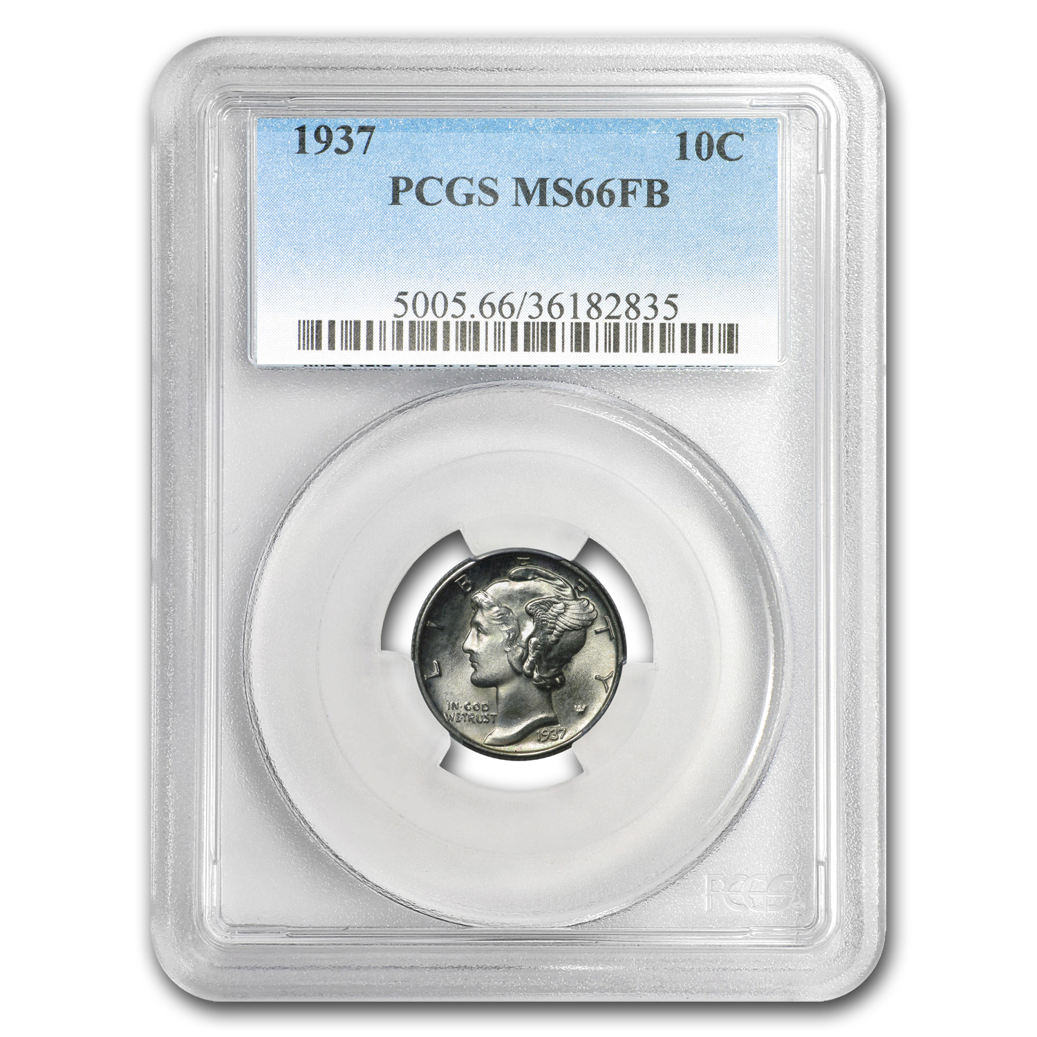 Buy 1937 Mercury Dime MS-66 PCGS (FB) | APMEX