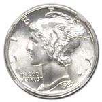 1937 Mercury Dime MS-67 NGC (FB)