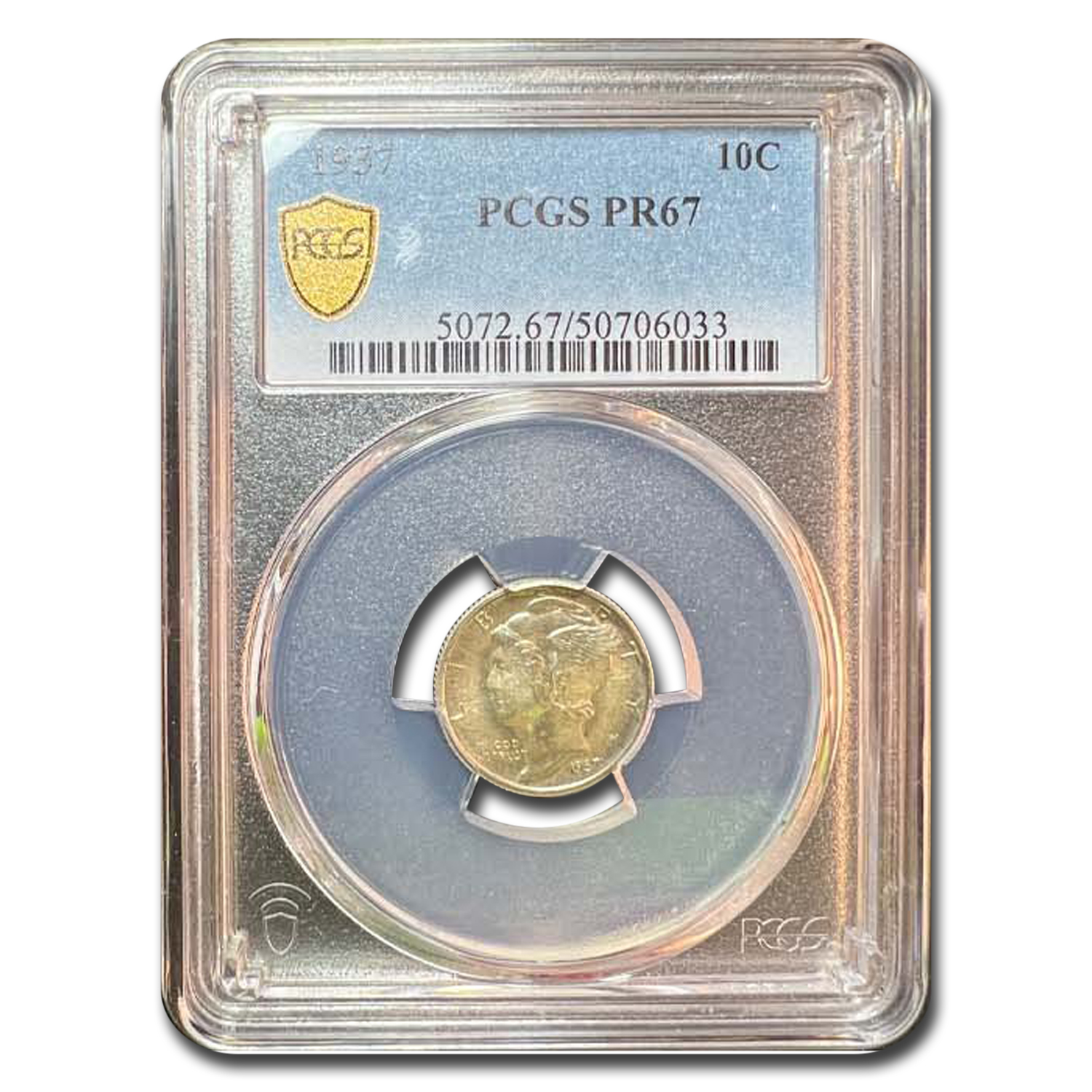 Buy 1937 Mercury Dime PR-67 PCGS | APMEX