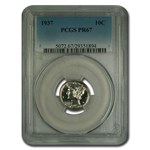 1937 Mercury Dime PR-67 PCGS