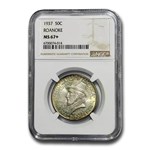 1937 Roanoke Commemorative Half Dollar MS-67+ NGC