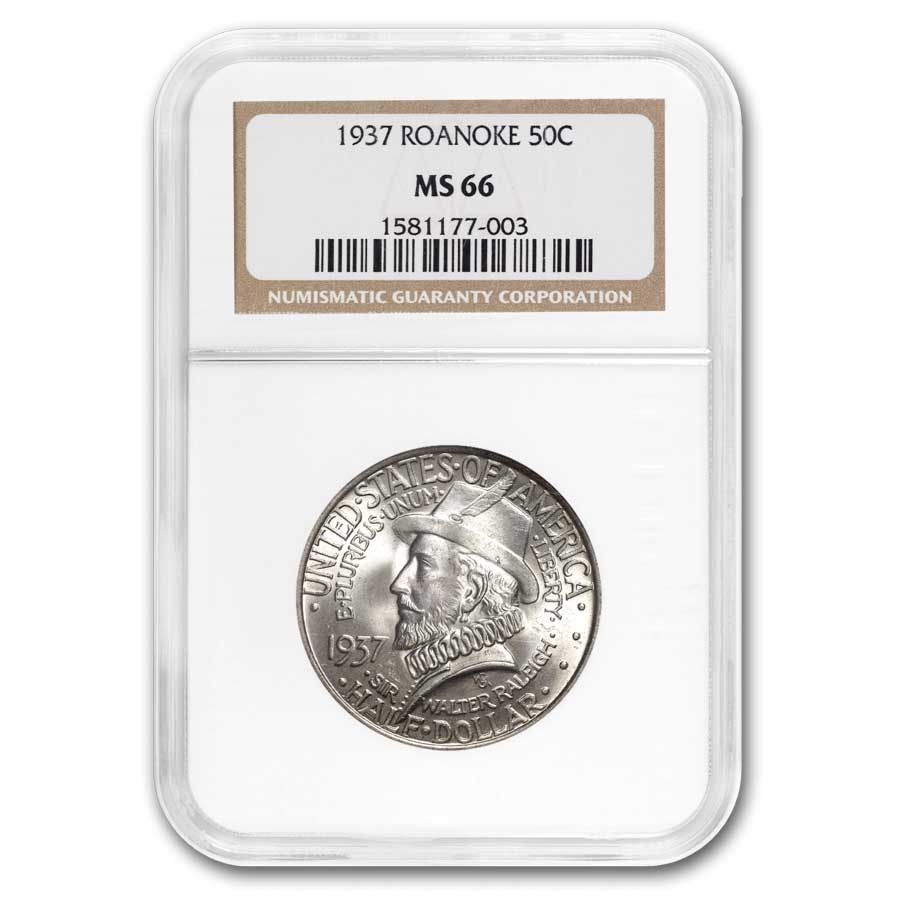 1937 Roanoke Half Dollar MS-66 NGC