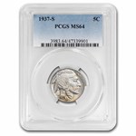 1937-S Buffalo Nickel MS-64 PCGS