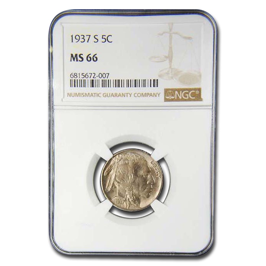 1937-S Buffalo Nickel MS-66 NGC