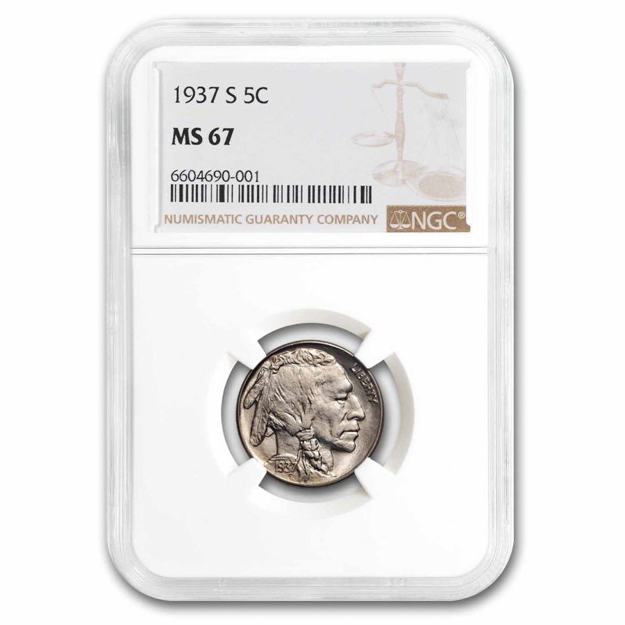 1937-S Buffalo Nickel MS-67 NGC