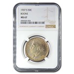 1937-S Daniel Boone Half Dollar MS-67 NGC