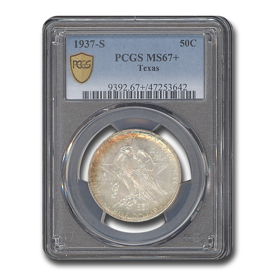 1937-S Texas Independence Centennial Half Dollar MS-67+ PCGS